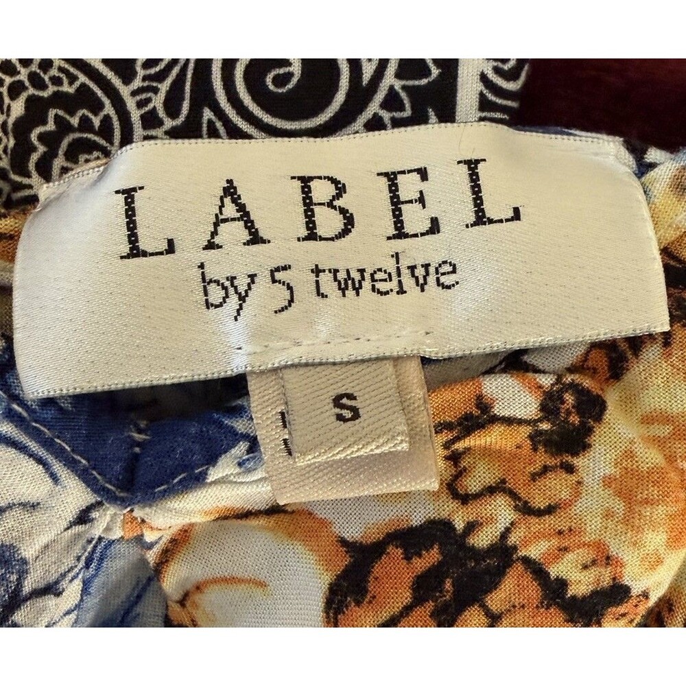 Label by 5 Twelve Women’s Floral Handkerchief Hem Dress Multicolor Sleeveless S - Picture 6 of 6